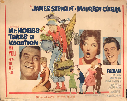 mr. hobbs takes a vacation 1962 display sheet, rolled
